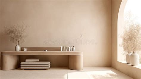 Minimalist Spa Interior Design Stock Illustration - Illustration of ...