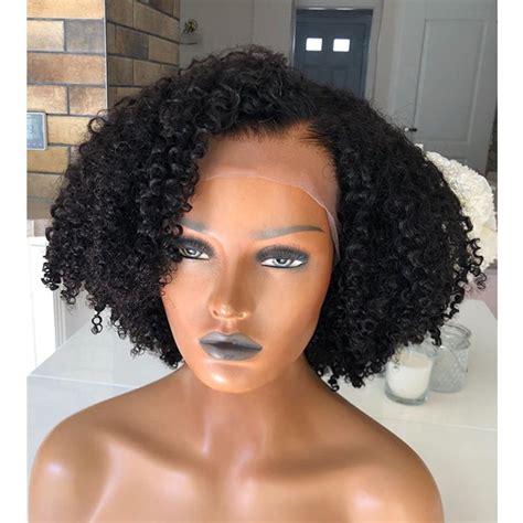 Afro Kinky Curly Wig 13x6 Lace Front Human Hair Wig High Ratio | Etsy