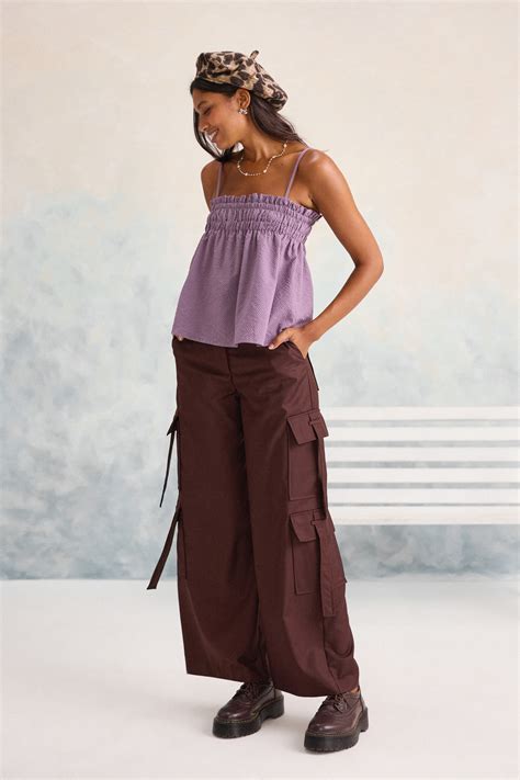 Top Fluido Crepe Chessi Roxo | Muna