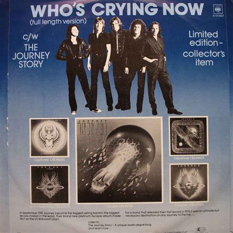 Journey - Who's Crying Now - Vinyl Clocks