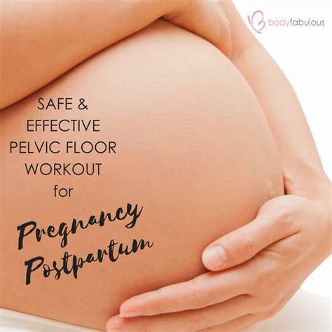 An essential pelvic floor exercise for Pregnancy Postpartum ...