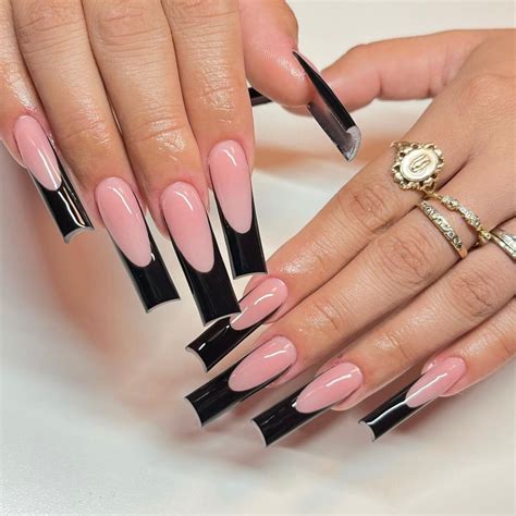 Discover The Most Elegant Coffin Red French Tip Nails Designs For A Bold And Sophisticated Manicure Look 1