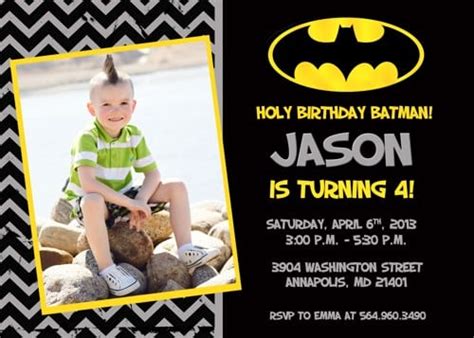 Batman Invitations Free Printables