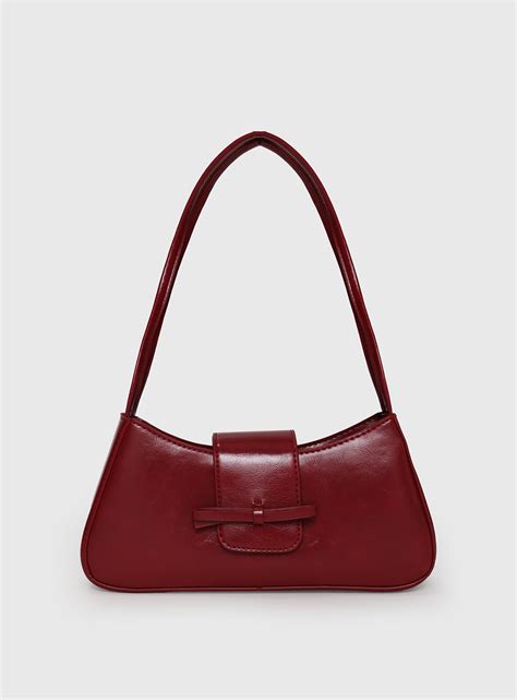 Scotlyn Shoulder Bag Red | Princess Polly