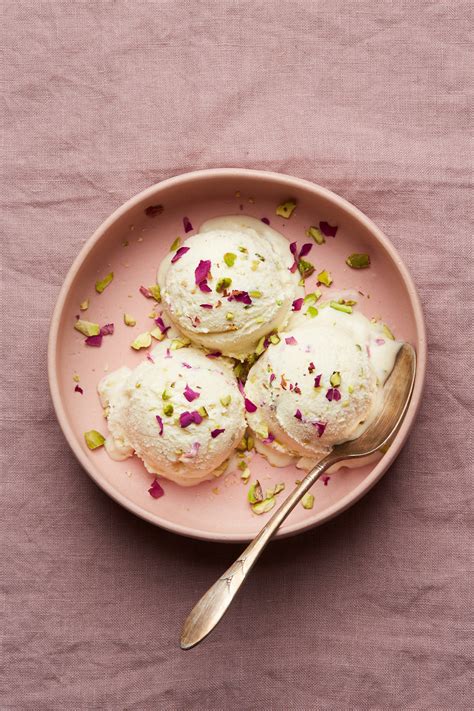 Rose Water Ice Cream