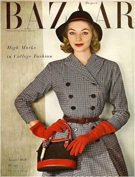 Vikki Dougan in double-breasted dress of checked pinwhale corduroy by
