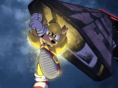 sonic the hedgehog, super sonic, and knight (sonic and 1 more) drawn by 