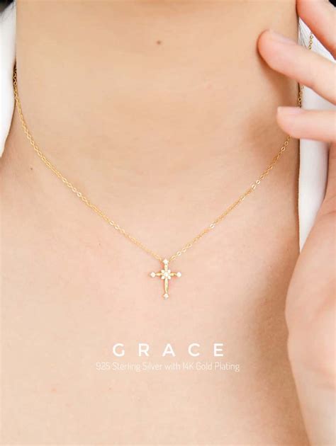 Grace Necklace (925 Sterling Silver with 14K Gold Plating) - Dear Me ...