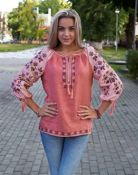 Pin by Мия on вышито платье | Sleeves designs for dresses, Fashion tops ...