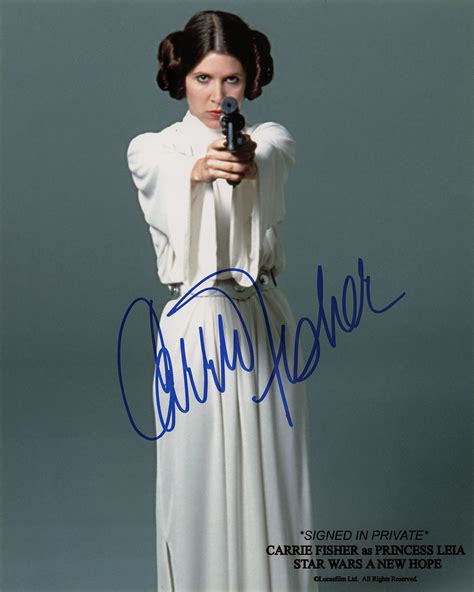 Star Wars: Carrie Fisher Signed Photograph | RR Auction