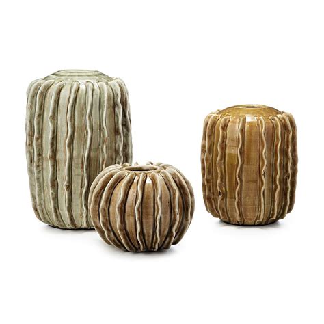 Ceramic Cactus Vases - Set of 3 | Ceramic vase, cacti | UncommonGoods