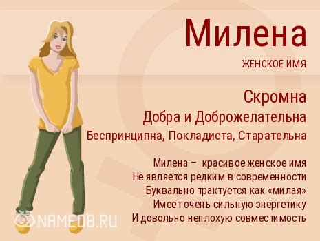 Значение имени Милена: происхождение, характер и судьба.