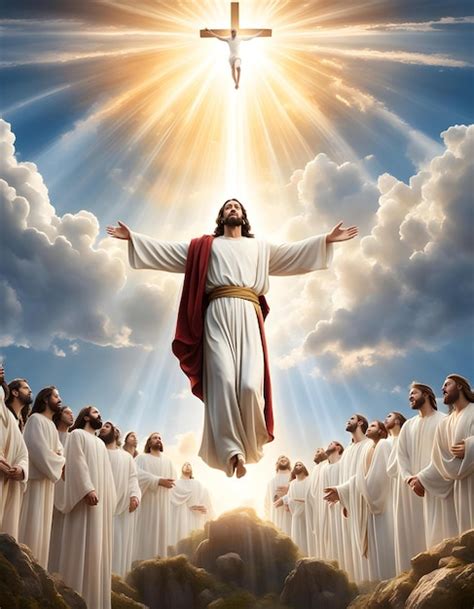 picture  jesus   cross  jesus premium ai generated image