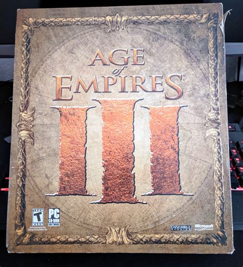 Picked up a Big Box Age of Empires III Collectors Edition today. I miss ...