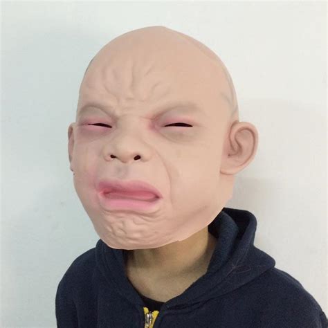 crying baby latex mask hurly burly