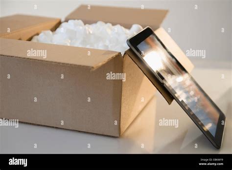 digital tablet  box stock photo alamy