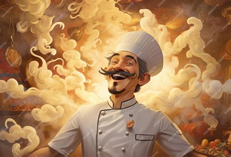 Premium AI Image | Portrait of a laughing chef