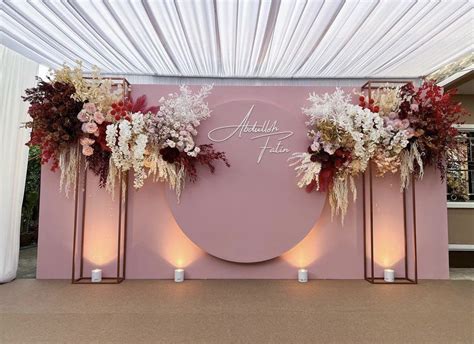 pink floral backdrop  elegant wedding decor elegant wedding