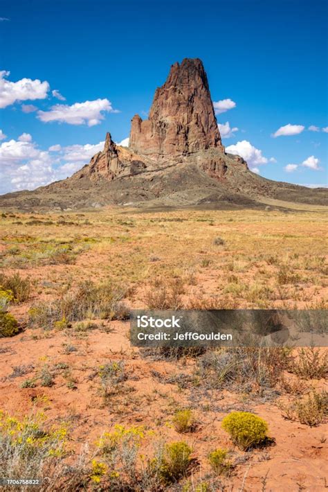 agathla peak stock photo  image  arid climate arizona