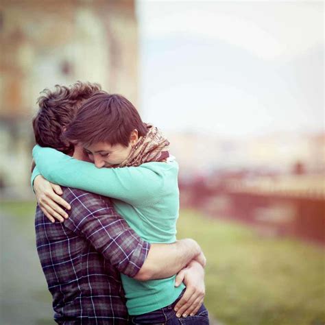 Download Couples Hugging Girl With Short Hair Picture | Wallpapers.com