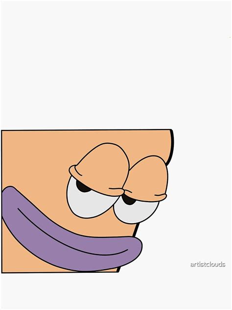 "Spongebob fish meme sticker" Sticker for Sale by artistclouds | Redbubble