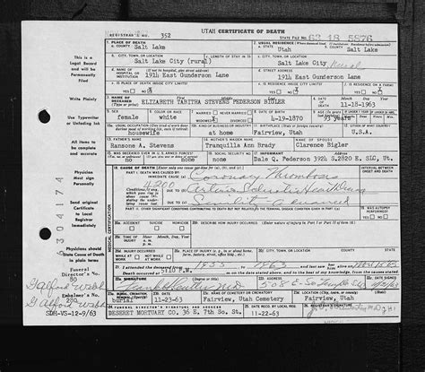 Elizabeth Tabitha Stevens Pederson (1870-1963) – Find a Grave-äreminne