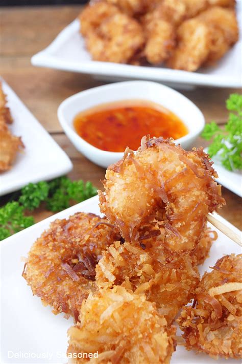 Coconut Fried Shrimp - Deliciously Seasoned
