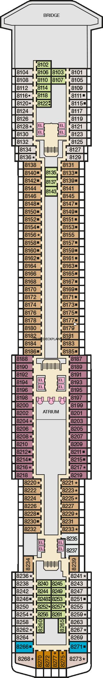 Carnival Spirit Deck Plans, Diagrams, Pictures, Video