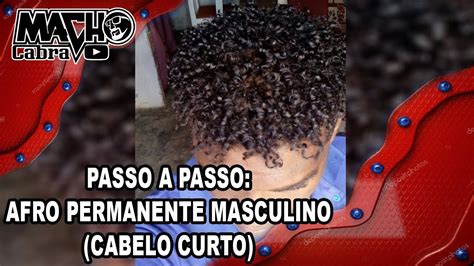 Permanente Afros Cabelo Curto - 🔵PASSO A PASSO: AFRO PERMANENTE MASCULINO (CABELO CURTO)🔴 - YouTube