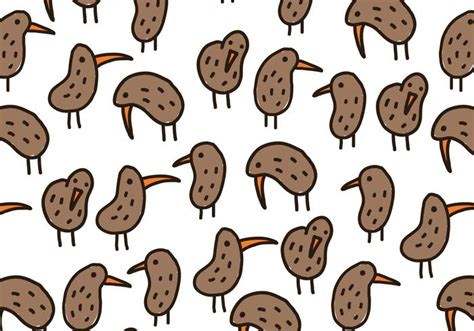 Kiwi Bird Pattern 136433 Vector Art at Vecteezy