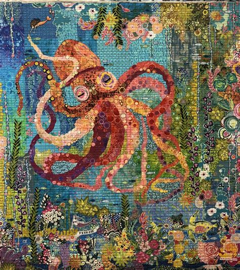 octopus garden collage pattern  laura heine  artofit