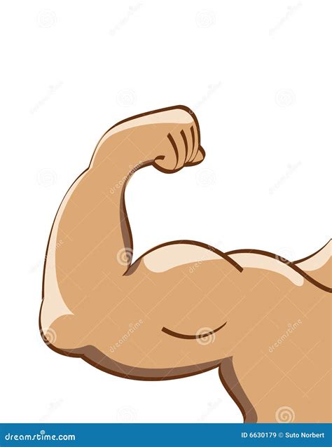 Strong Muscle Man Cartoon Clipart