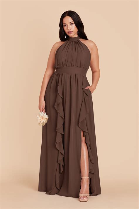 Chocolate Brown Bridesmaid Dresses | Birdy Grey