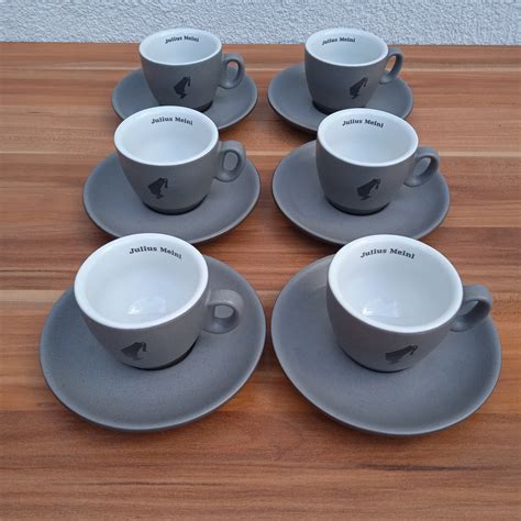 Set of 6 Julius Meinl Premium Modern Espresso Cup, Collectible Espresso