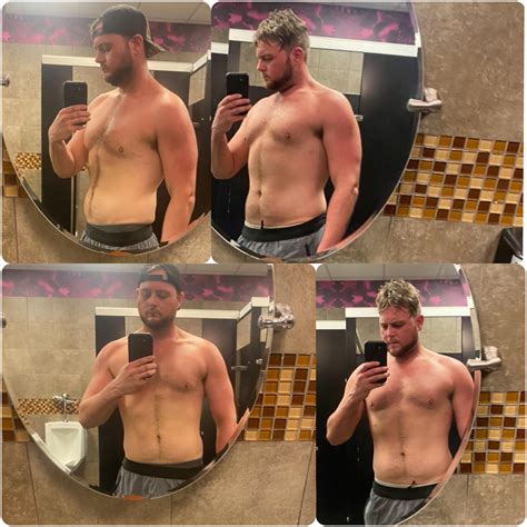 Right side is 12LBS of bloated water retention lol left is current