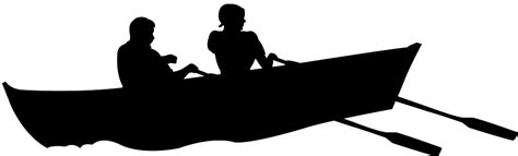 Row Boat Silhouette | Free vector silhouettes