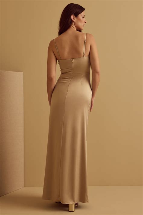 STRETCH SATIN SEDONA DRESS | Vow'd Weddings