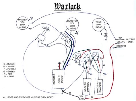 B C Rich Warlock Guitar Wiring Diagram