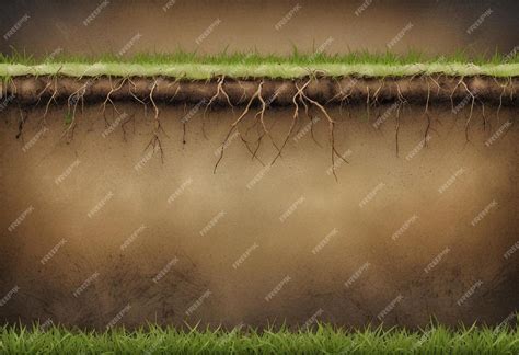 underground view  tree roots  soil layers  lush green grass