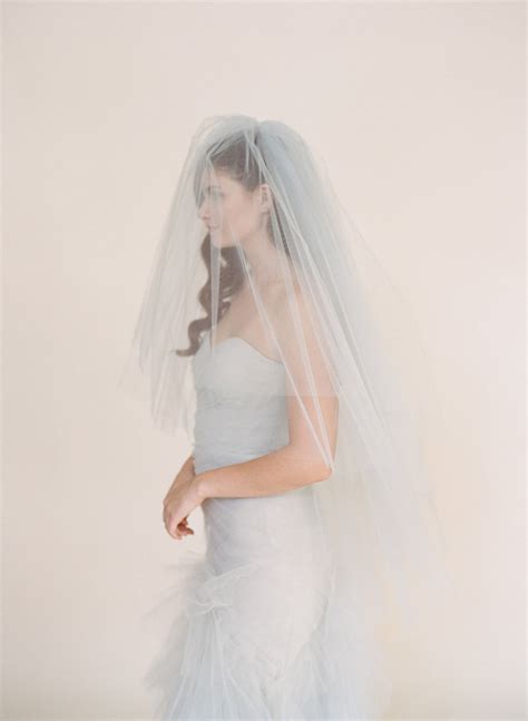 Gray Wedding Veil Bridal Veil Ballet Length Tulle Veil - Etsy