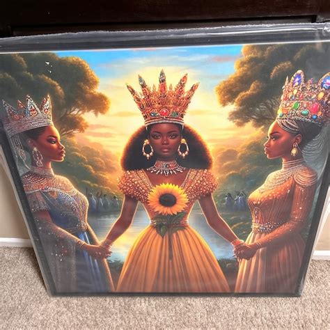 oya art  canvas oversized orisha goddess painting african goddess