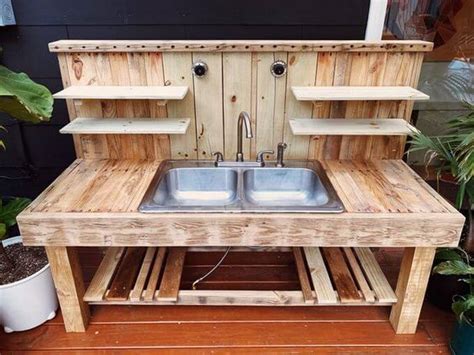 Used Wood Pallets Made Sink Ideas | Wood Pallet Creations