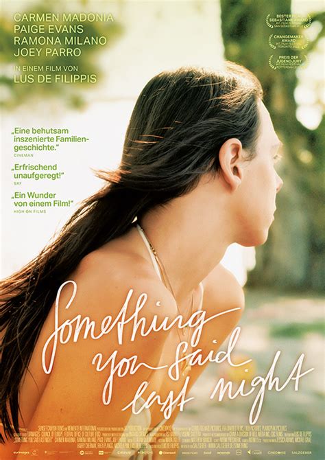 Filmplakat: Something You Said Last Night (2022) - Filmposter-Archiv