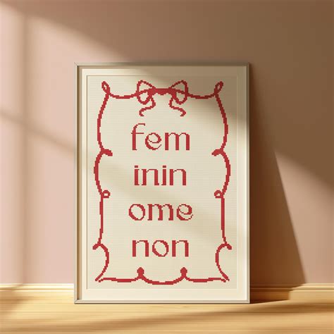 A3- Femininomenon - Feminine Phenomenon" Cross-stitch Pattern