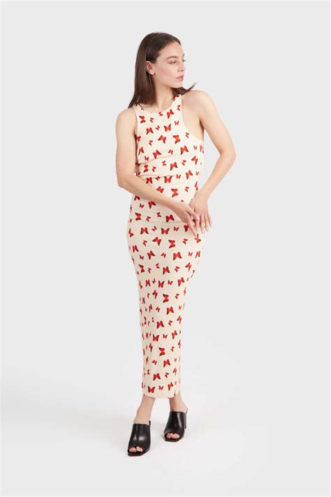 Centre Commercial | ROBES & COMBINAISONS ROBE URSULA NUDE PAPILLON