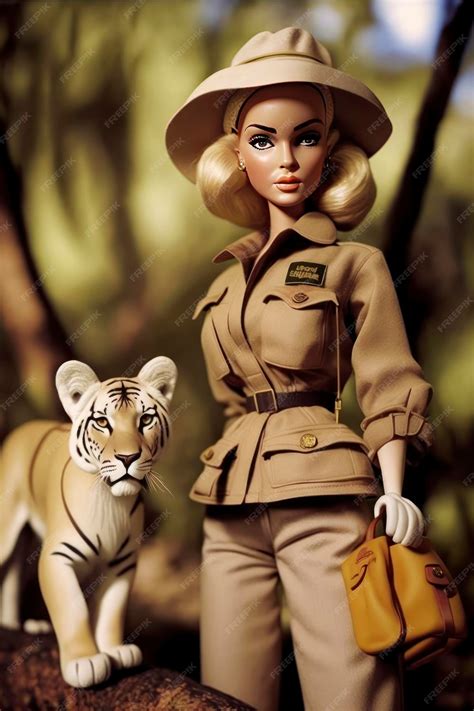 Premium AI Image | Barbie safari style