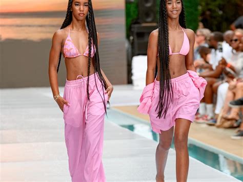 The Combs Twins, 16, Rip The Runway At Miami Swim Week | Essence