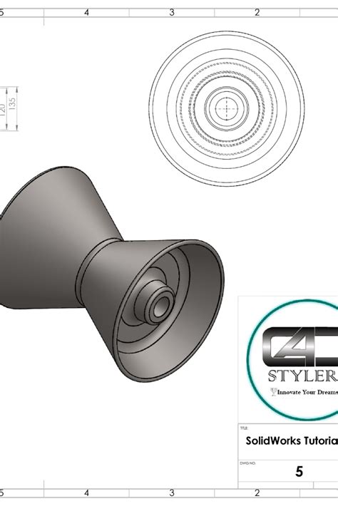 SolidWorks Exercise 5: Revolve Tutorial