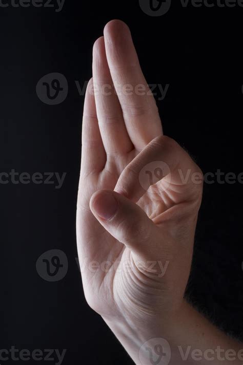 Sign Language Letter F 1020956 Stock Photo at Vecteezy