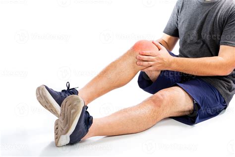 Elderly men or women or young people have knee, ankle, joint pain